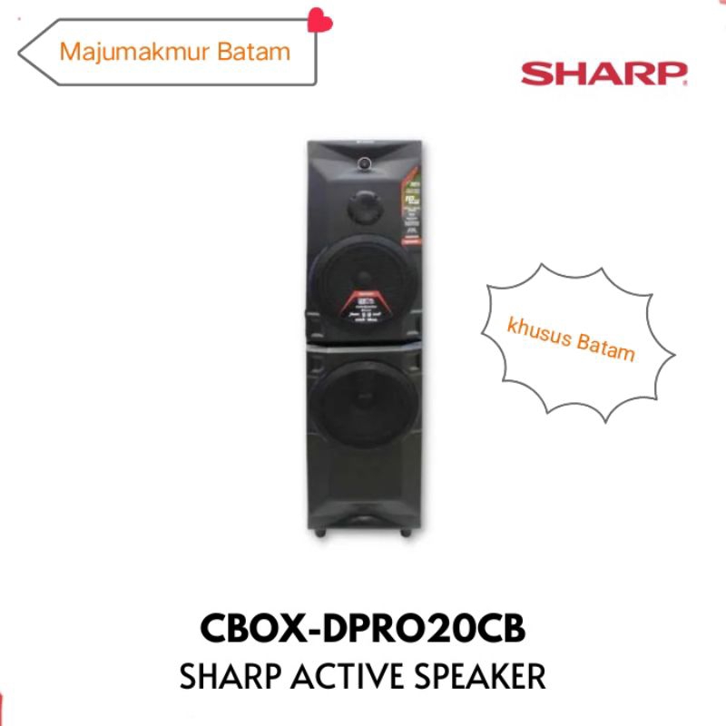 SHARP SPEAKER ACTIVE CBOX-DPRO20CB GARANSI RESMI