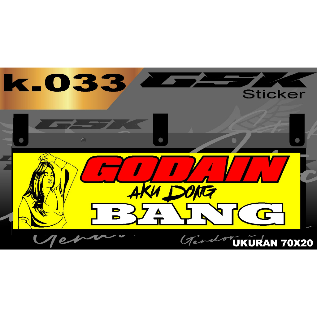 Stiker Cutting Karpet Belakang Truk All Sticker Variasi Karpet K.033