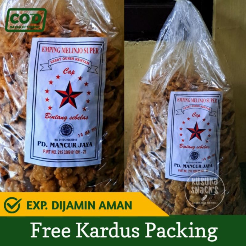 

Emping Super manis 5 kg Cap Bintang Sebelas - cod
