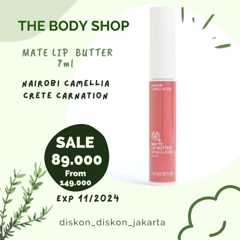 Matte lip butter lipstik  the body shop