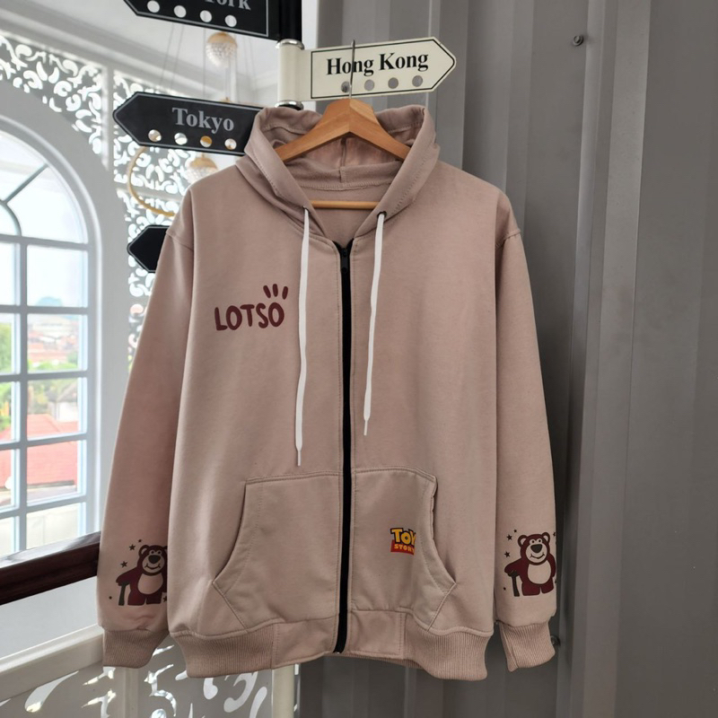 Sweater perempuan LOTSO LATE ZIPPER HOODIE