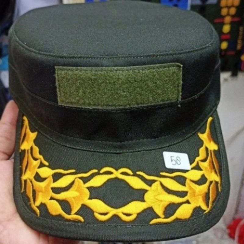 TOPI PET PDH PAMEN TNI AD - TOPI PET PDH TNI AD PAMEN