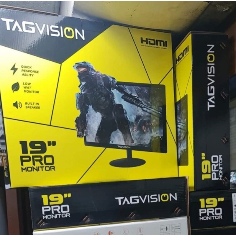 Monitor LED GAMING TAGVISION 19 inch VGA HDMI AUDIO