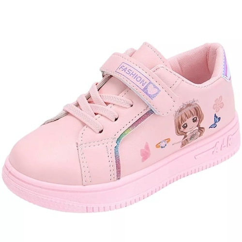 Sepatu kets sneaker anak perempuan karakter kartun disney ringan anti slip terbaru 955