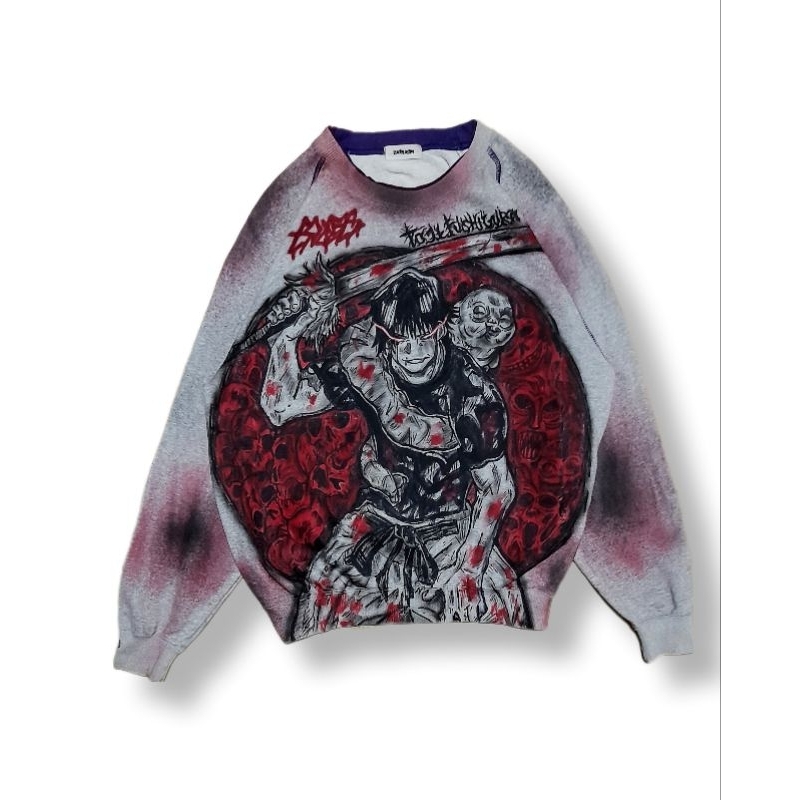 Crewneck design rework anime jujutsu kaisen// toji