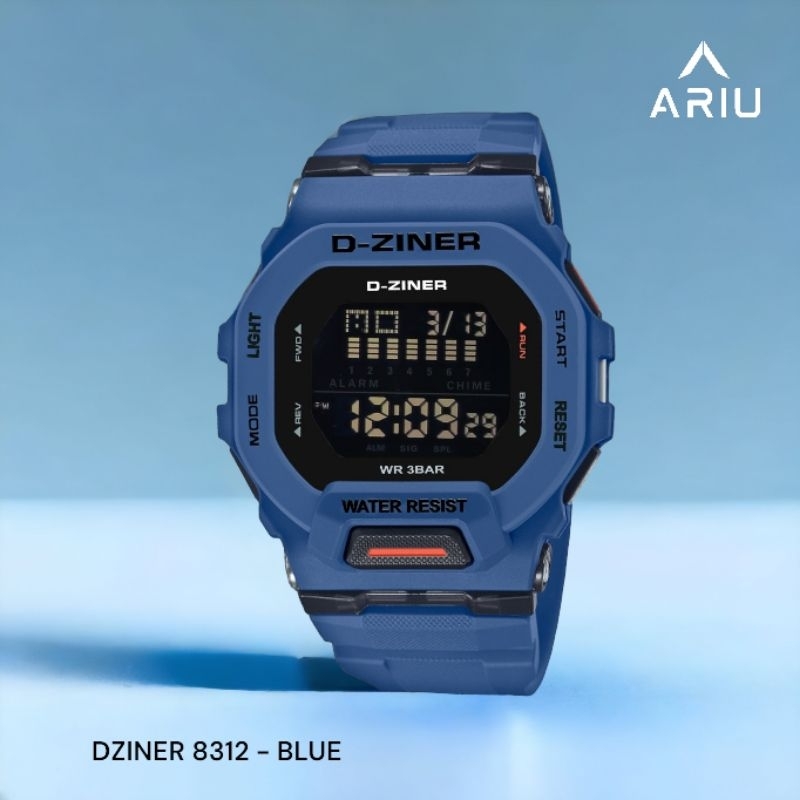 ARIU - JAM TANGAN DZINER DIGITAL WR 30M WATCH - 8312