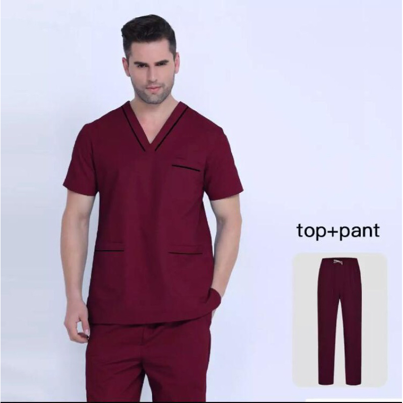 Set Doctor’s Scrub Baju OK Oka Lengan Pendek