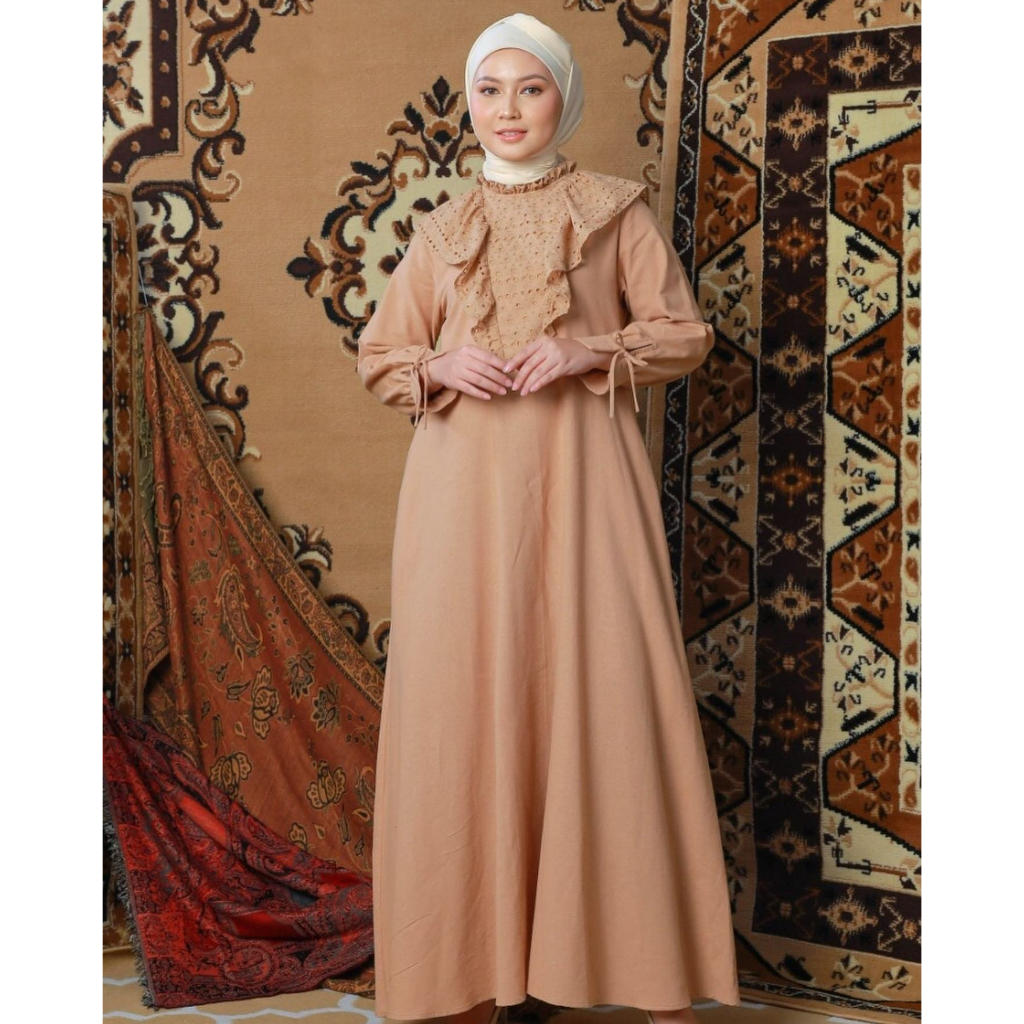Zoya Gamis Muslim Wanita Lanesa Dress