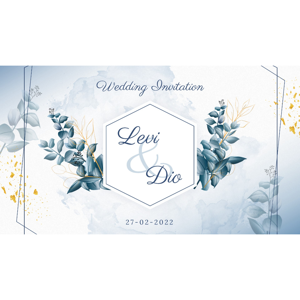 Undangan Pernikahan Digital Video Elegan