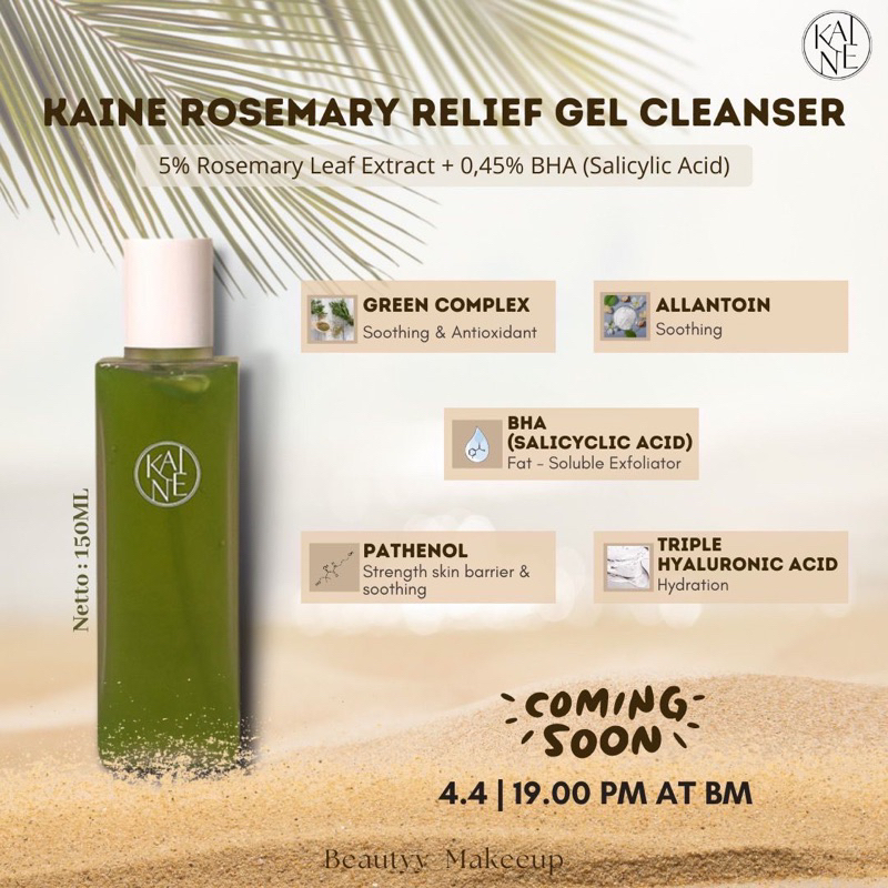 KAINE ROSEMARY RELIEF GEL CLEANSER 150ML