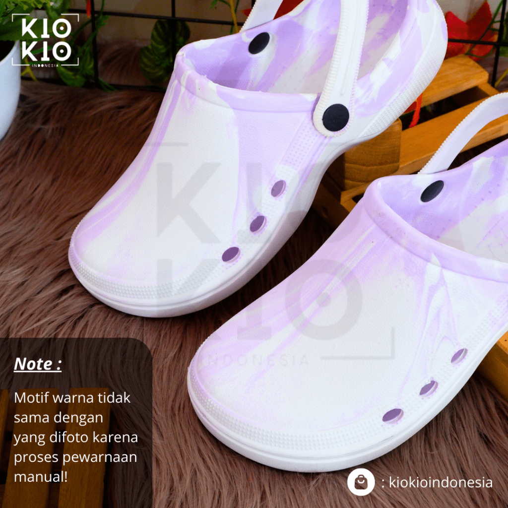 Sandal Kodok Tie Dye Sandal Kodok Motif Keren Sandal Kodok Kekinian Sandal Santai Sandal Kodok Wanita New Model