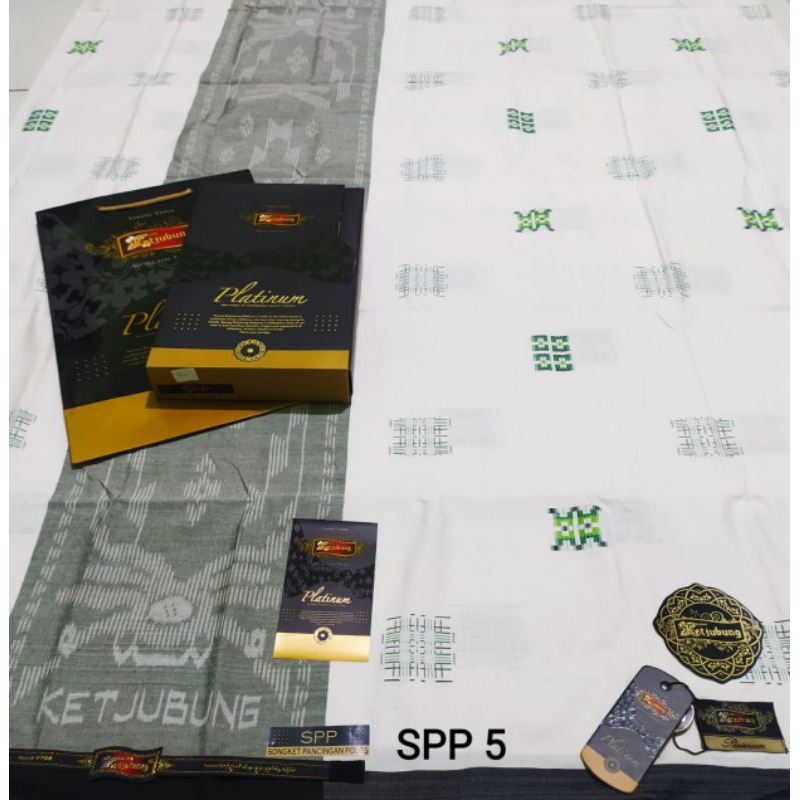 Sarung Ketjubung Platinum SPP Putih terlaris