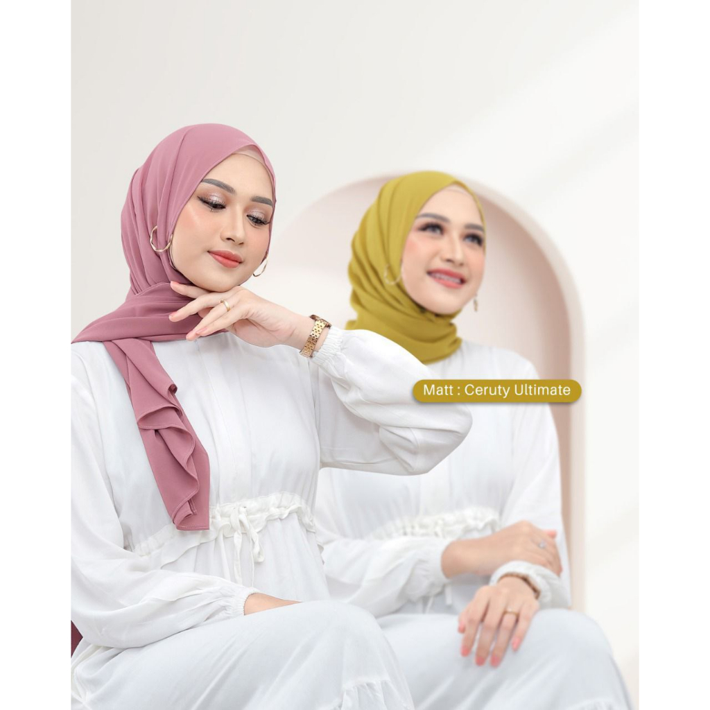 Jilbab Yessana Ori Pashmina Nazmee Ceruty Ultimate Bahan Ringan Elastis Lembut Ejamas Hijab Store