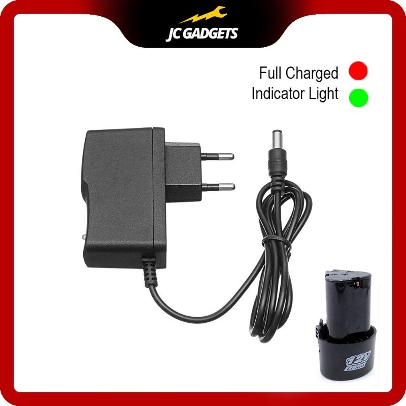 Adaptor Charger Cas 12V Mesin Bor JLD Cordless Drill 12V 12 Volt untuk Nagawa