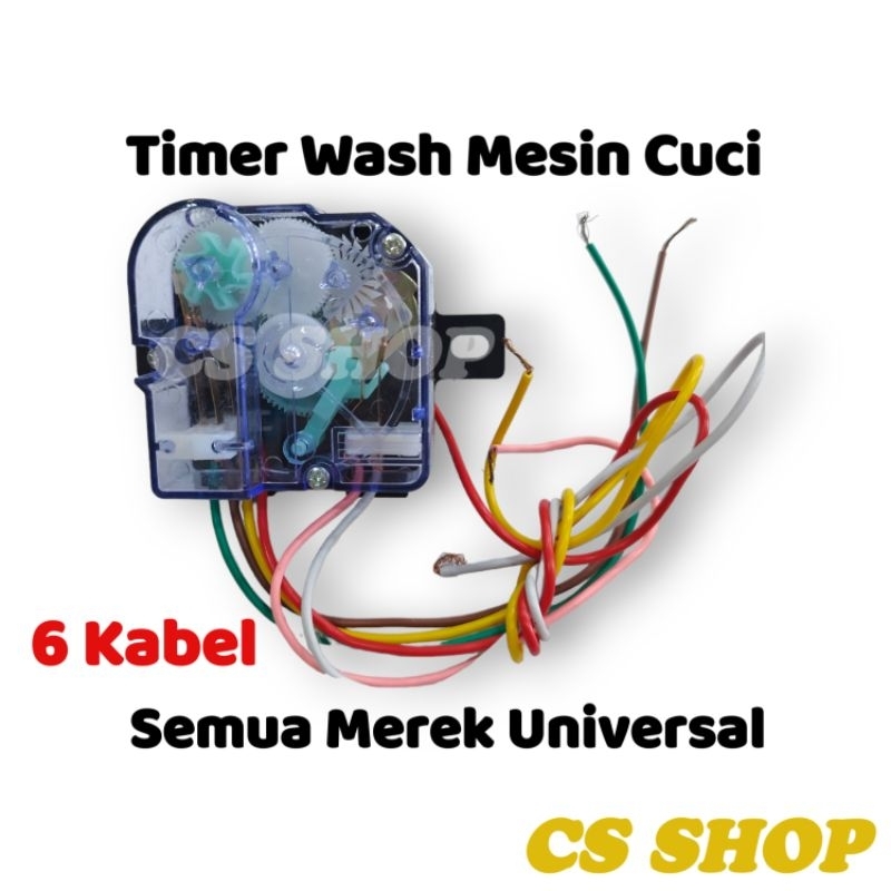 TIMER WASH MESIN CUCI 6 KABEL UNIVERSAL/TIMER WASH PENCUCI MESIN CUCI SEMUA MEREK 6 KABEL