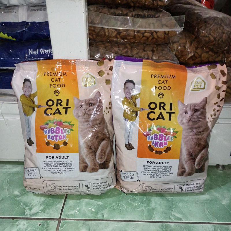 Ori Cat Adult Kemasan baru 800g Freshpack/ Oricat Dryfood/ Cat food/ikan/kotak