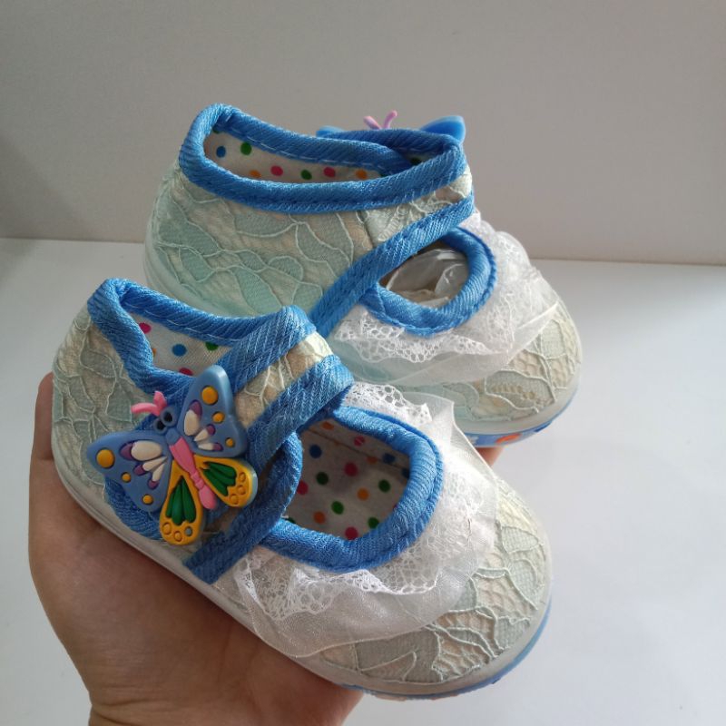 SEPATU ANAK CEWEK BAYI PREWALKER MOTIF CANTIK