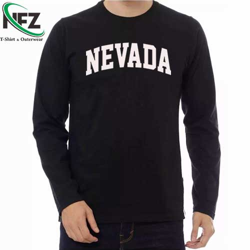 kaos lengan panjang pria wanita nevada kaos cotton combed lembut big size M L XL XXL XXXL XXXXL XXXX