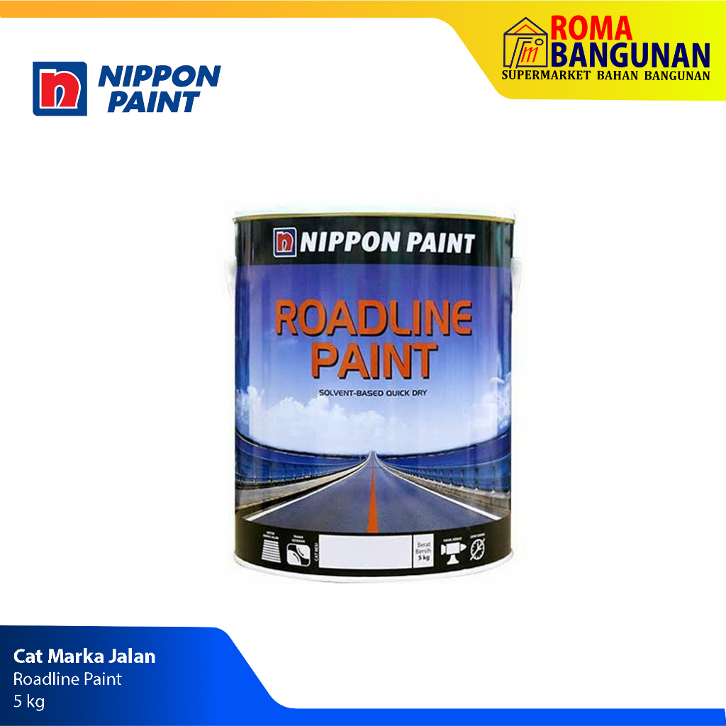 Nippon Cat Marka Jalan Trotoar Roadline Paint 5 Kg