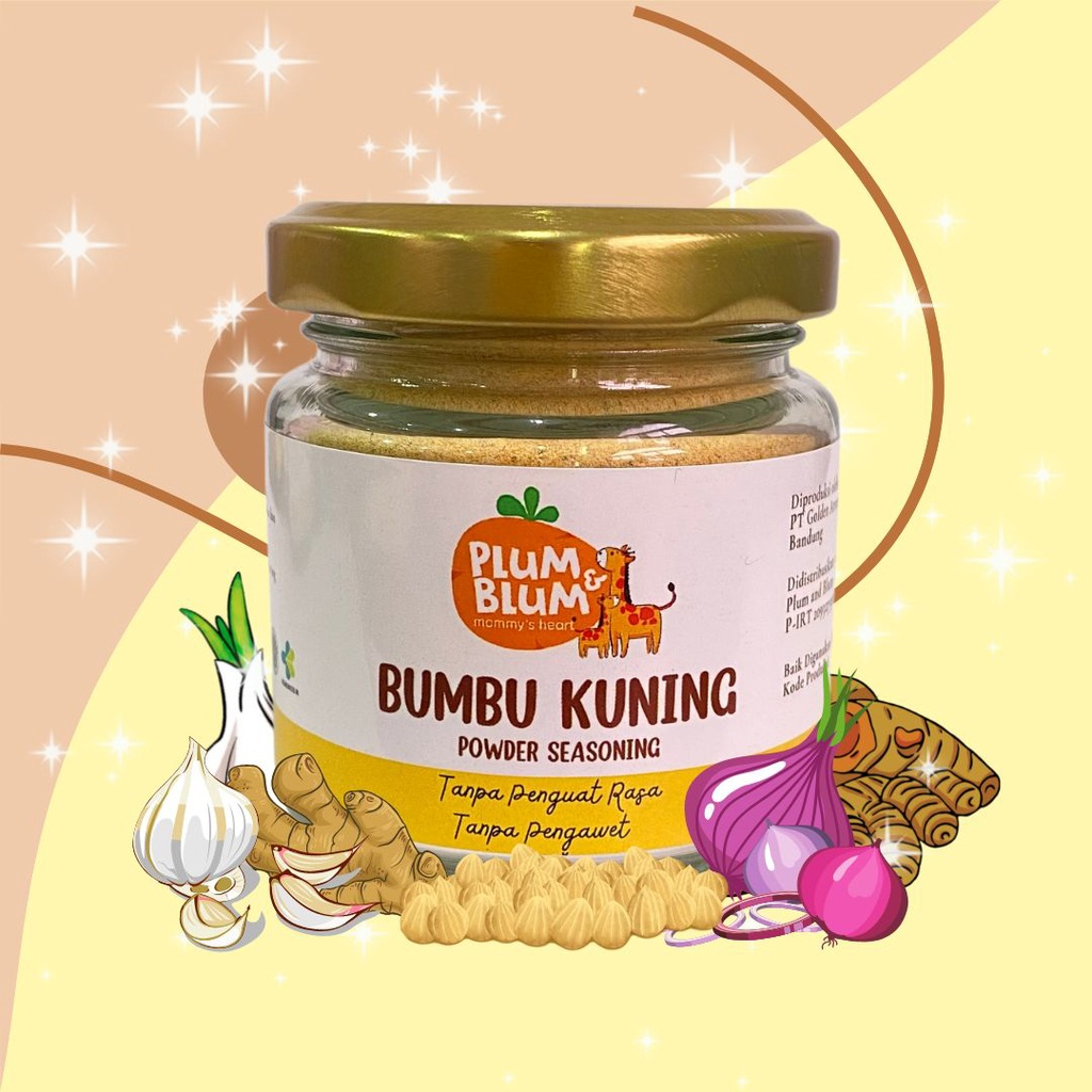 Plum &amp; Blum Bumbu Masak Bubuk Mpasi Non MSG Bumbu Soto / Bumbu Putih / Bumbu Kari / Bumbu Nasi Goreng- 50 gr