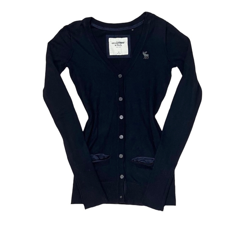 abercrombie black cardigan
