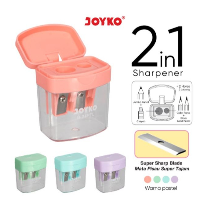 

Rautan Asahan Sharpener 2 lubang B-24 PTL Joyko