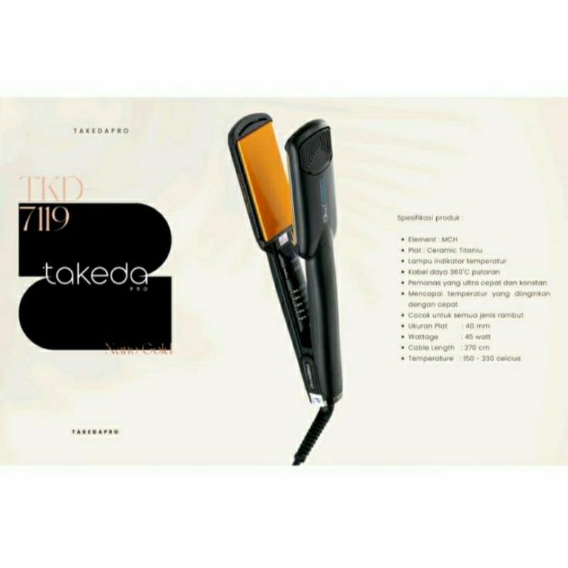 TakedaPro TKD-7119 Catok Lurus MCH 40mm