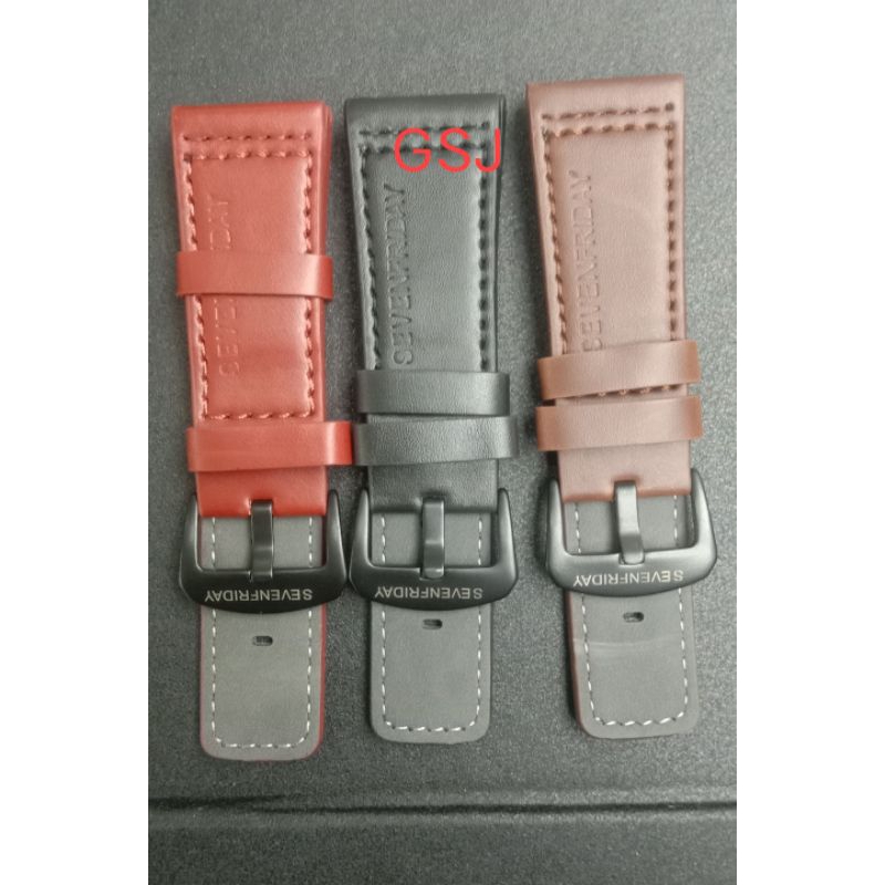 Strap /Tali jam tangan BBRAND SEVENFRIDAY BAHAN KULIT LEATHER LUG 28MM