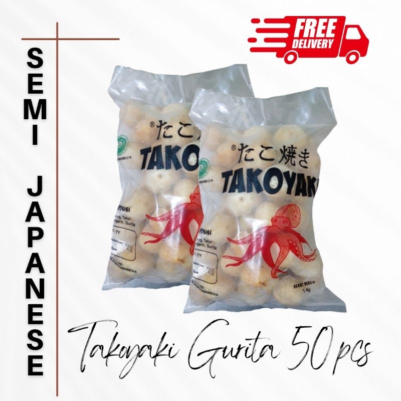 

Takoyaki Gurita isi 50 pcs || Frozen food takoyaki 1 kg