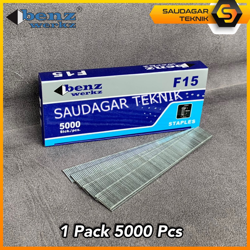 

BENZ Isi Staples Paku Tembak F15 Model Lurus Refill Mesin Staples Paku Tembak Angin Stapler Gun F 15