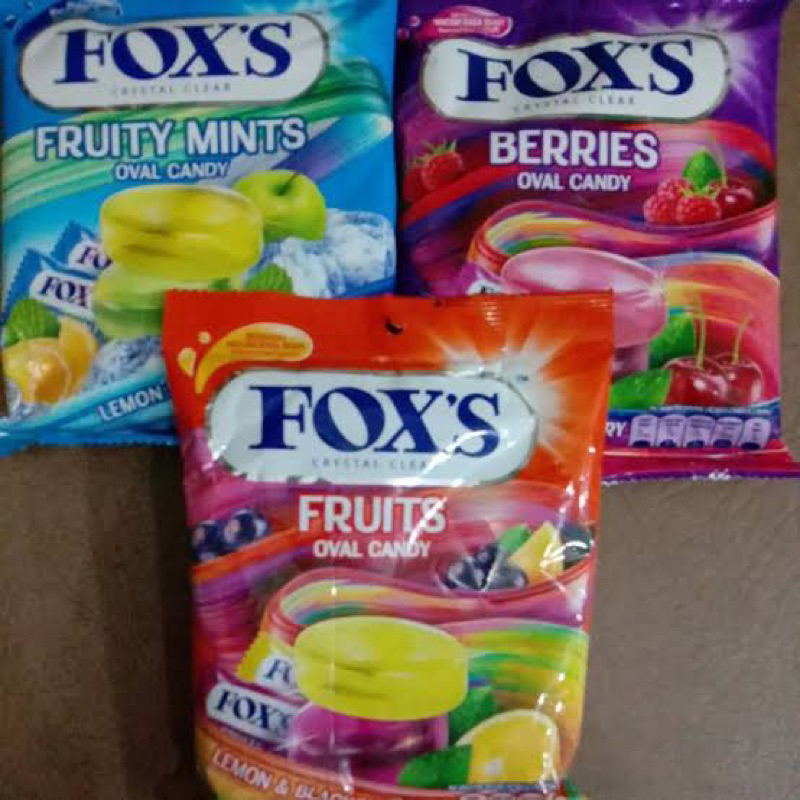 

PERMEN FOX SAK 125GRAM / FOXS FRUITS BERRIES MINTS KEMASAN SAK