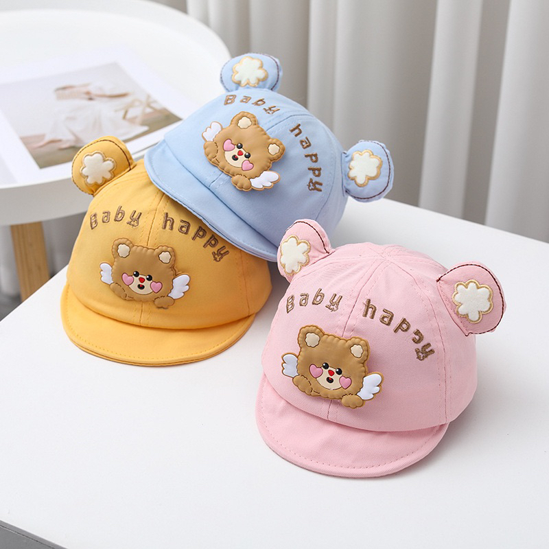 8-20 bulan Topi Import Anak Bayi Balita Model Happy Baby Wings