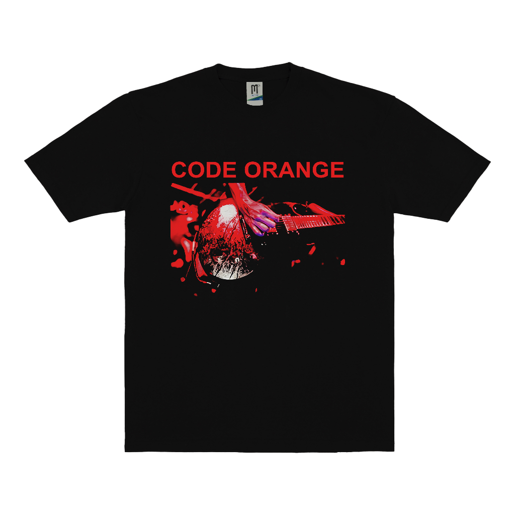 KAOS BAND CODE ORANGE VINTAGE | T-SHIRT BAND CODE ORANGE | CODE ORANGE HITAM