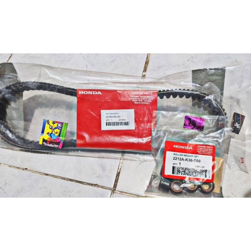 Set Vanbel roler van bel roller ORIGINAL AHM K36 Honda Vario 150 LED VARIO 125 LED NEW Honda Vario 1