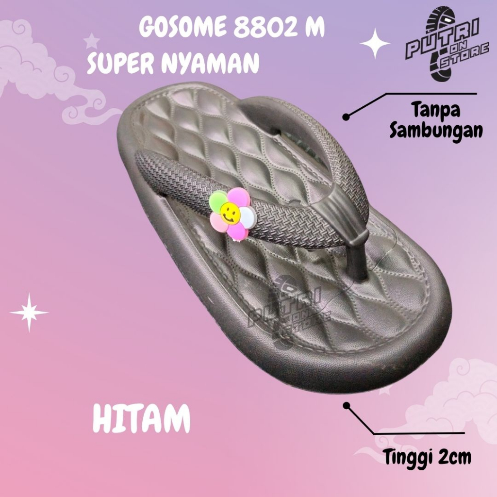 GOSOME sandal wanita model fuji bahan eva ringan / phylon