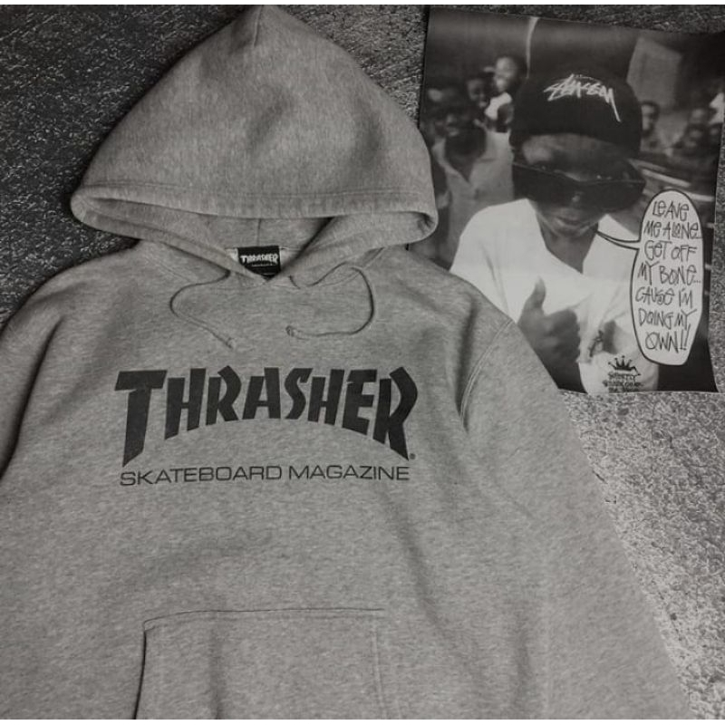 THRASHER SKATEMAG GREY JAPAN HOODIE