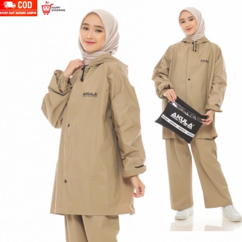 JAS HUJAN RAINCOAT, ANTI REMBES PRIA WANITA KUALITAS TERBAIK BY AKULA