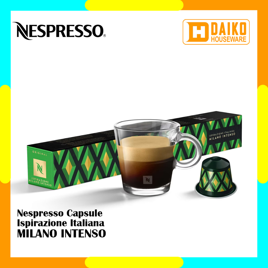 Capsule Nespresso Ispirazione Italiana Milano Intenso Original Nestle - Kopi Medium Dark Roast