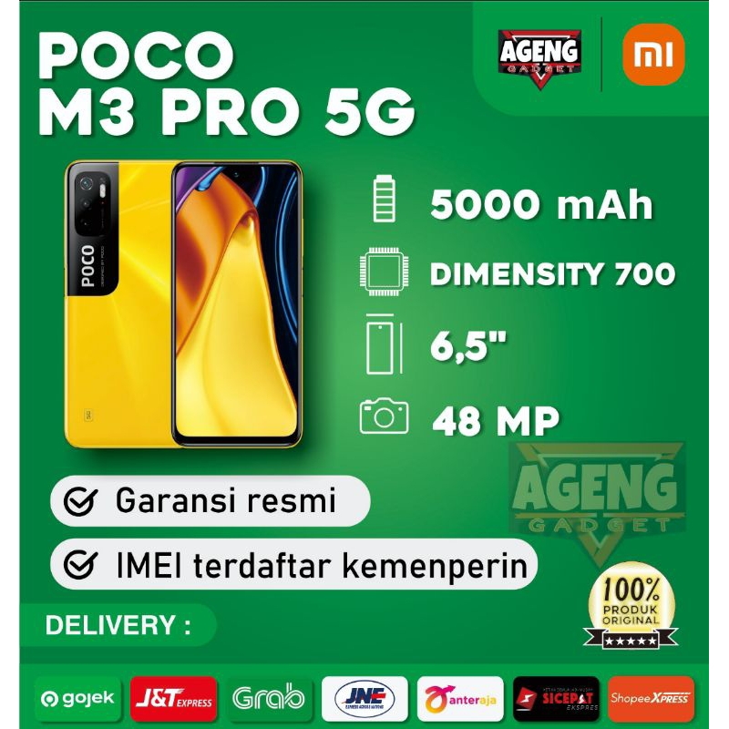 Poco M3 Pro 5G 6/128 Garansi Resmi Original