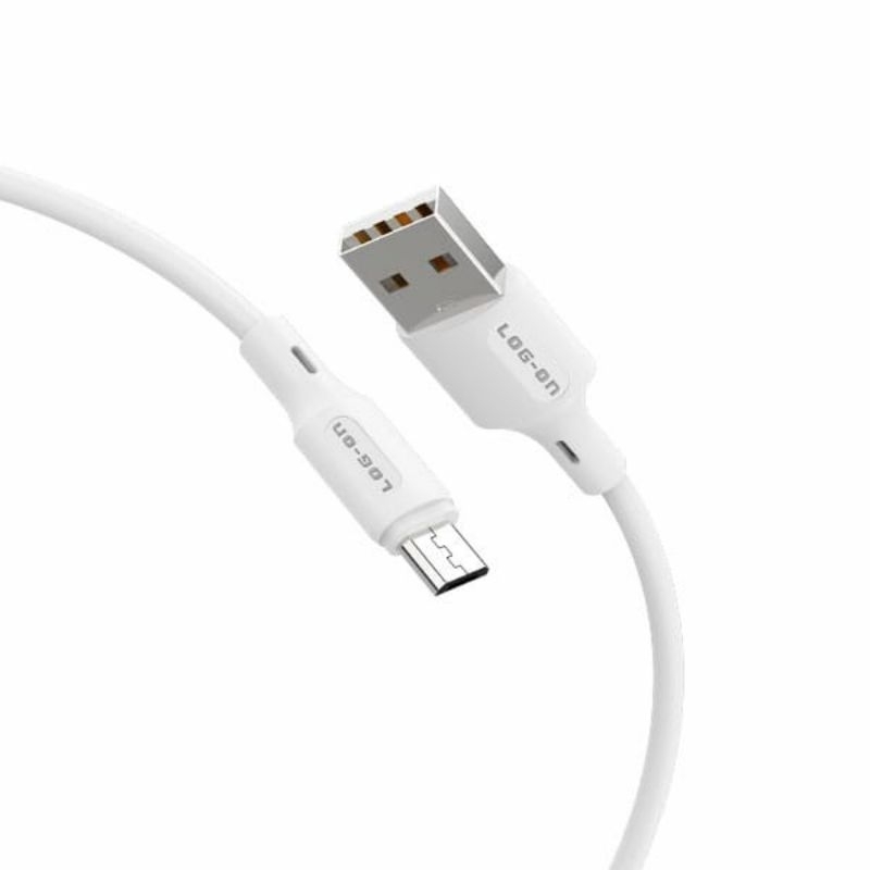 Kabel Data 2.1A 1M 480Mbps LOG ON Micro USB CB28 Fast Charging