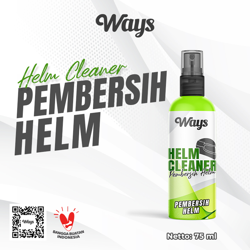 WAYS Pembersih Helm Body Visor Kaca - Parfum Pewangi Anti Bakteri Kuman Helmet Aksesoris Motor