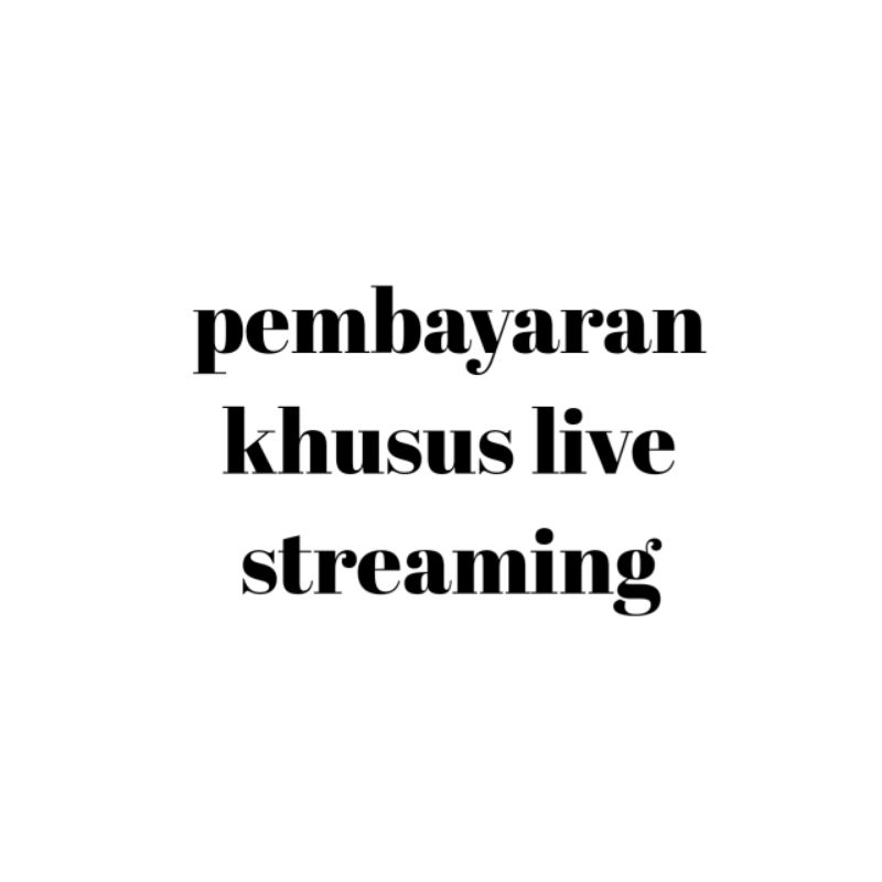 KHUSUS LIVE AJA