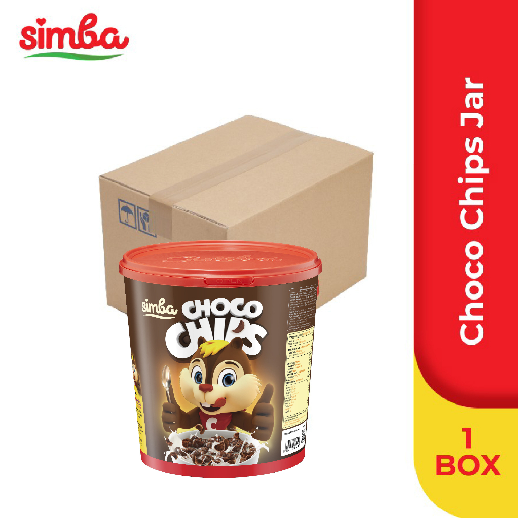 

Kemasan Karton - SIMBA CHOCO Chips JAR (6 X 220G)