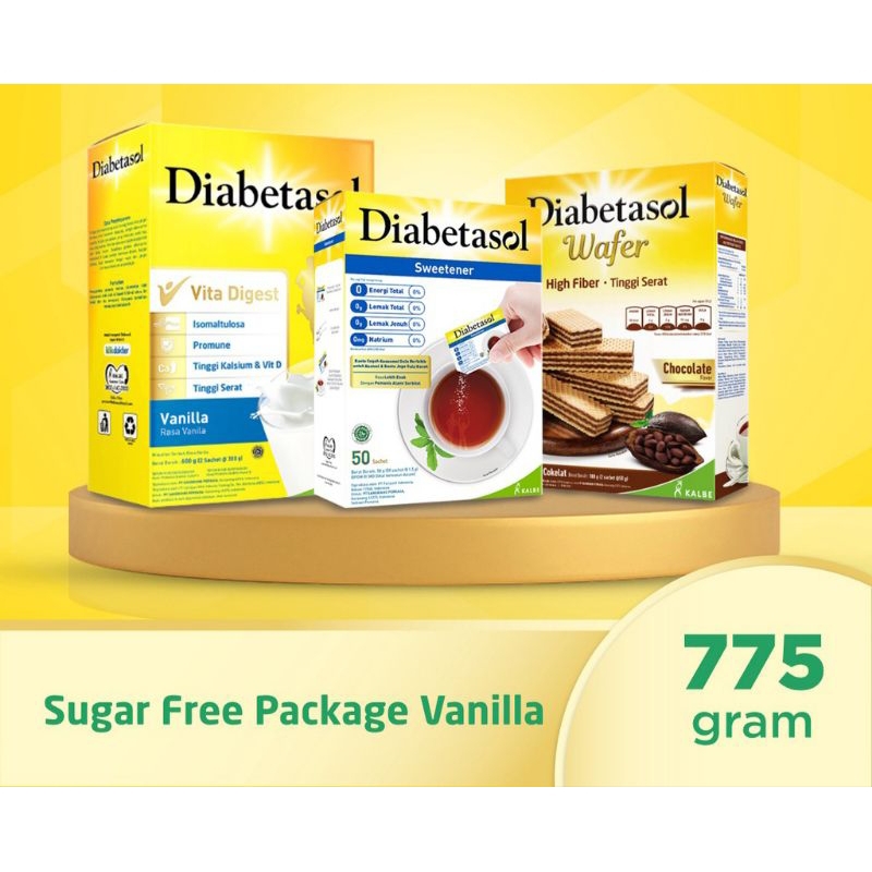 

Paket Diabetesol Susu, Gula dan Wafer