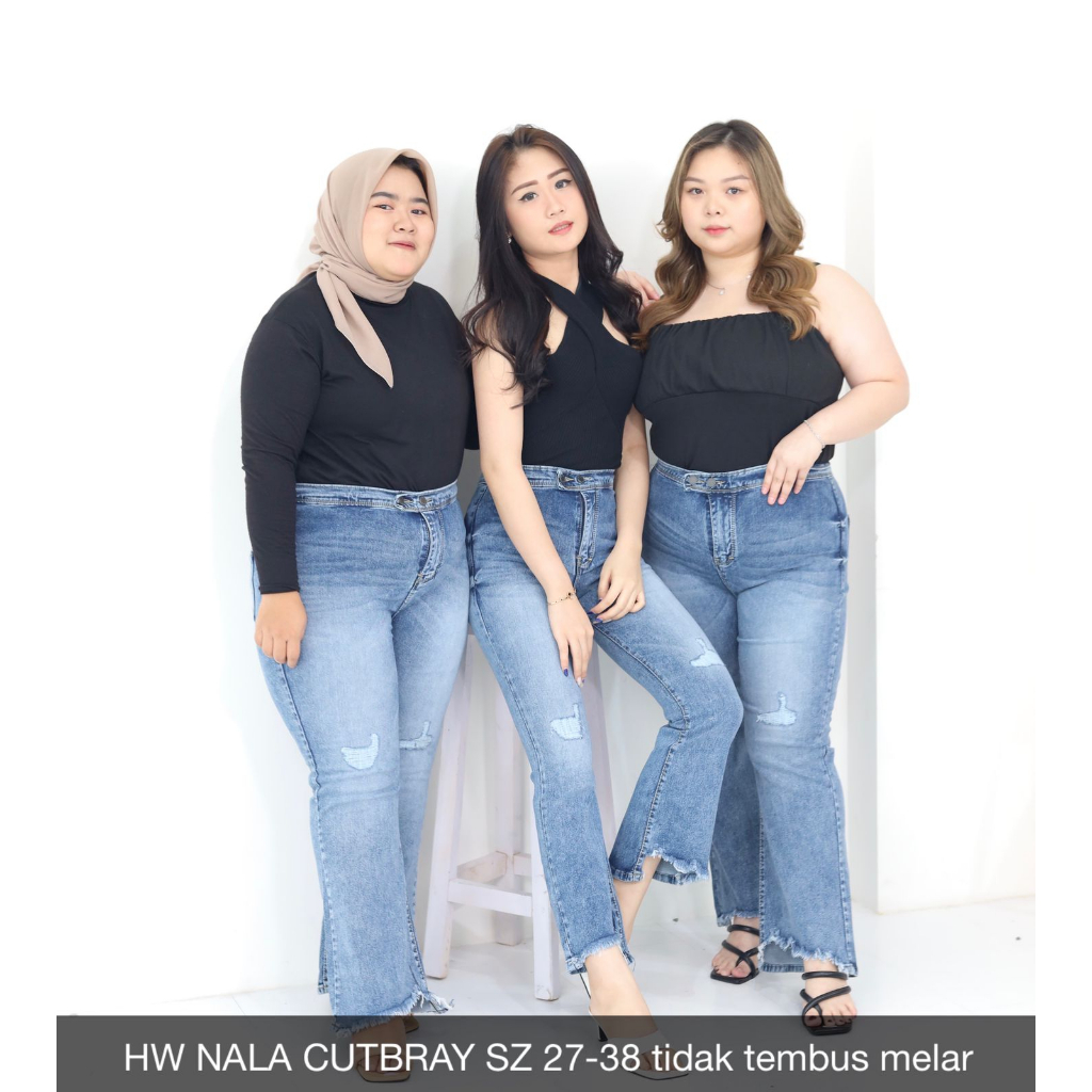 CELANA JEASN WANITA HW NALA CUTBRAY-SYS CLOTHIER