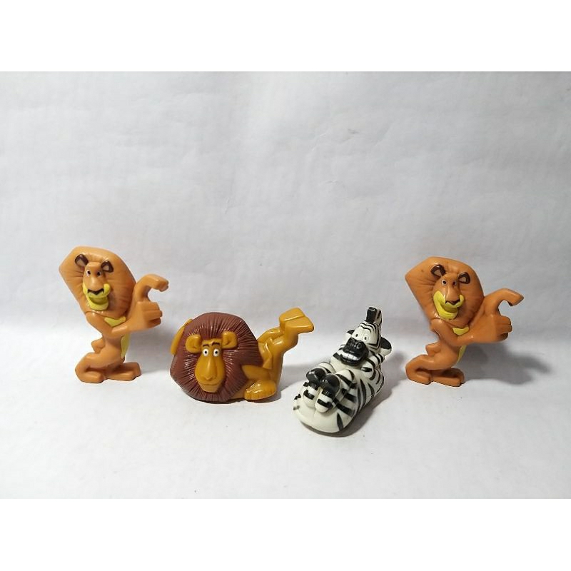 Alex Lion Singa Marty Zebra Madagascar Wild Nestle Dreamworks Animation Movie Mix Figure Figurine Ra