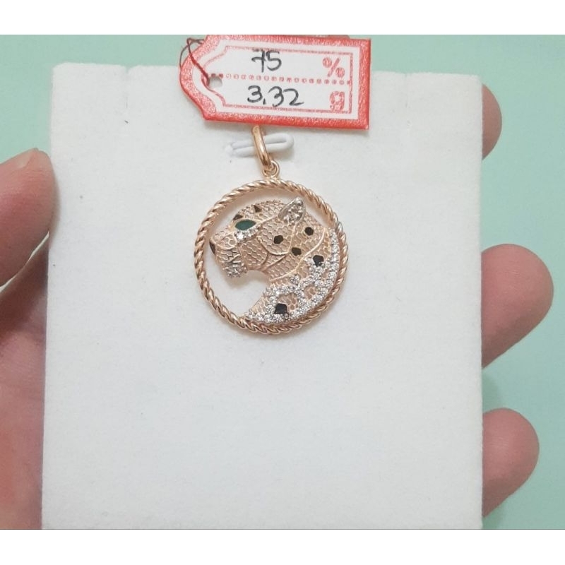 Liontin emas 75 jaguar