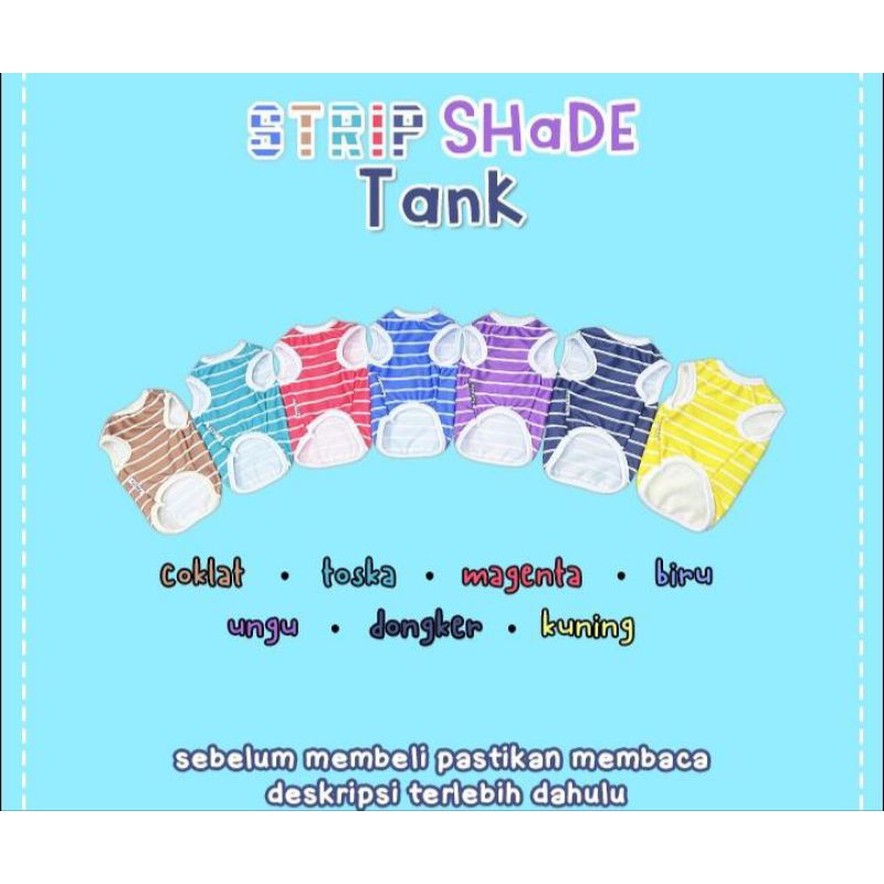 Baju Kucing Anjing Strip Shade