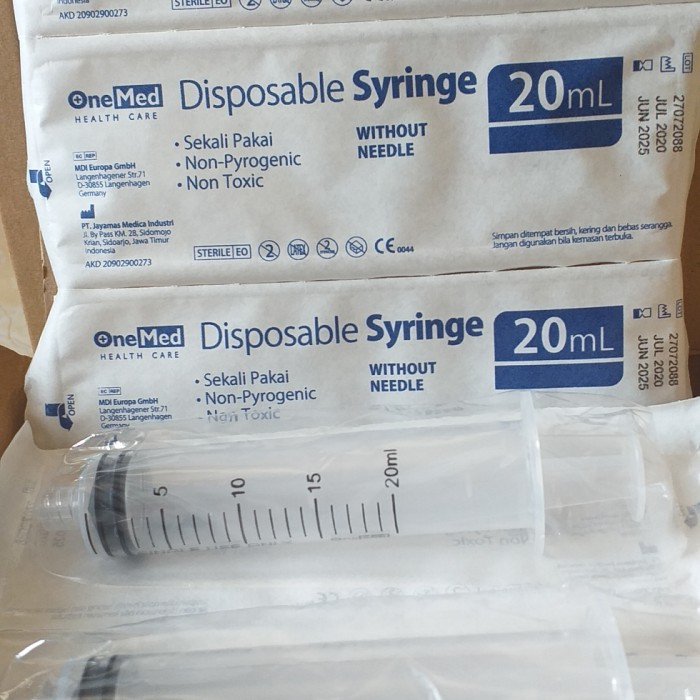 Spuite 20 cc Onemed / Syringe 20ml Onemed / Disposable Syringe 20ml