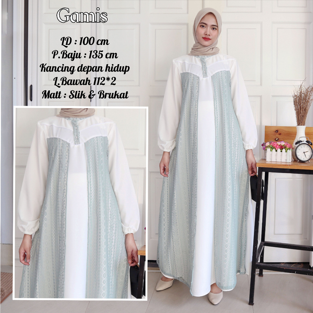 IZANY Gamis / Dress Brukat Kode 0191